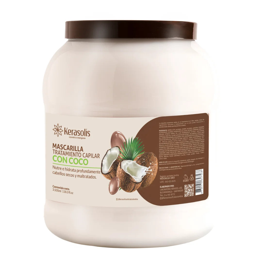 BOMBONERA- Mascarilla tratamiento capilar COCO - 3500ML.