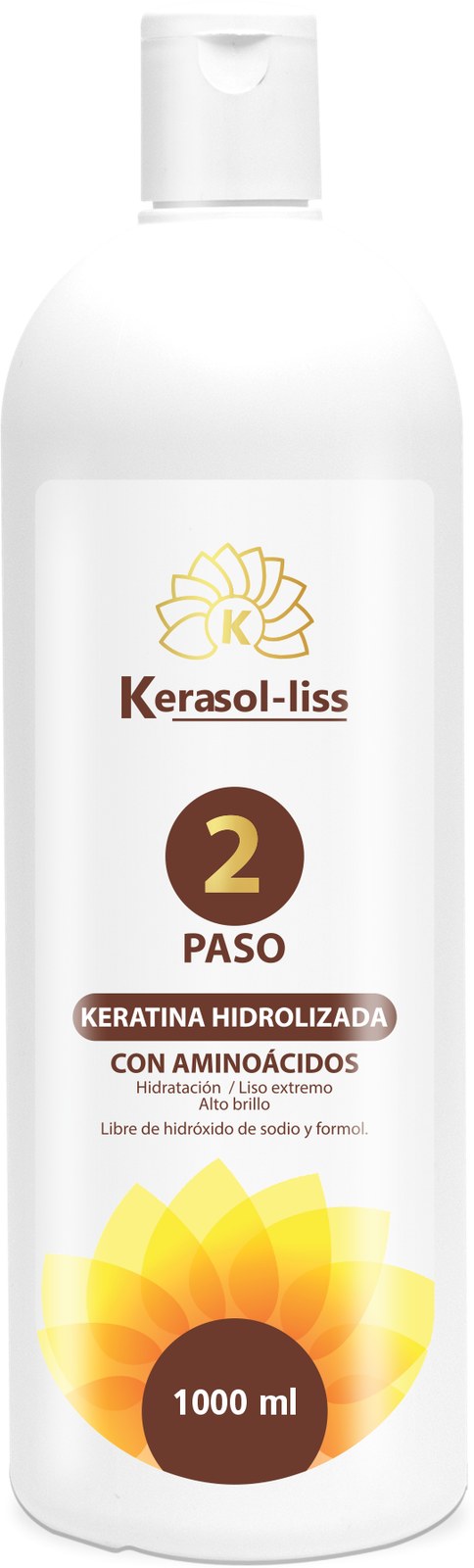 Keratina Hidrolizada Paso 2 Kerasol-liss con aminoácidos, 1000 mL