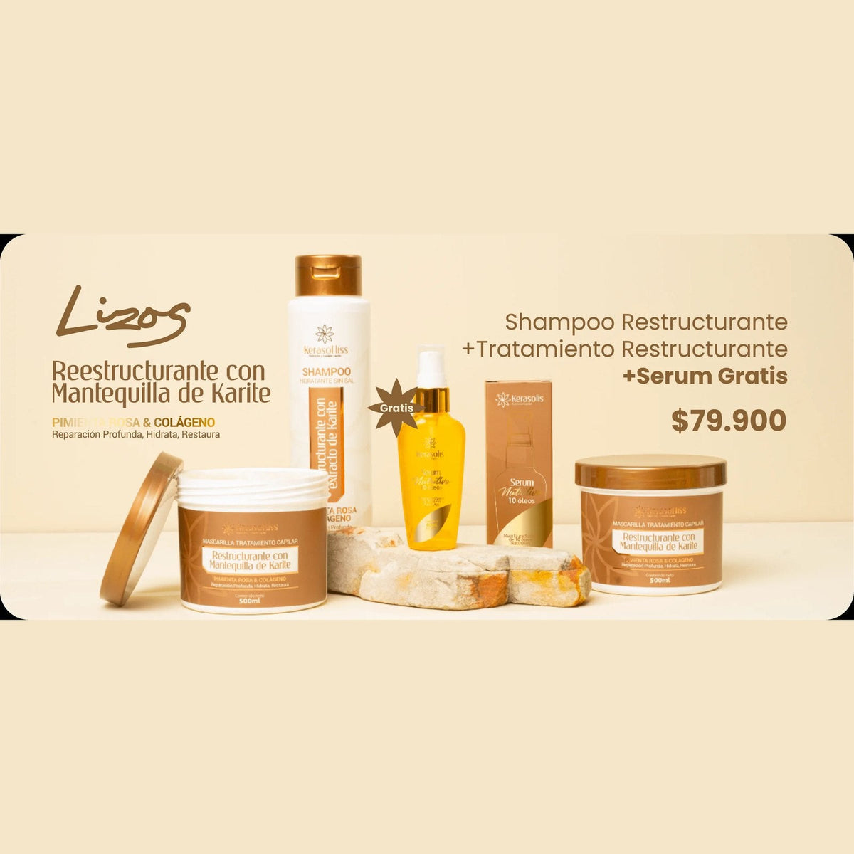 Kit Lizos Reestructurante con Mantequilla de Karité