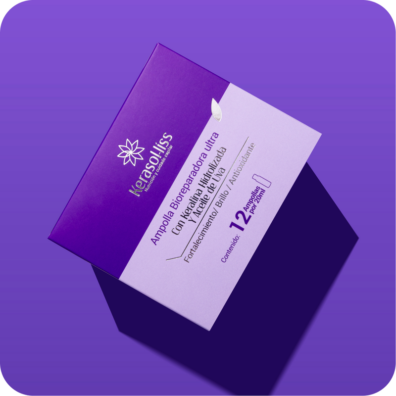 Ampolla Bioreparadora Ultra con Keratina Hidrolizada y Aceite de Uva