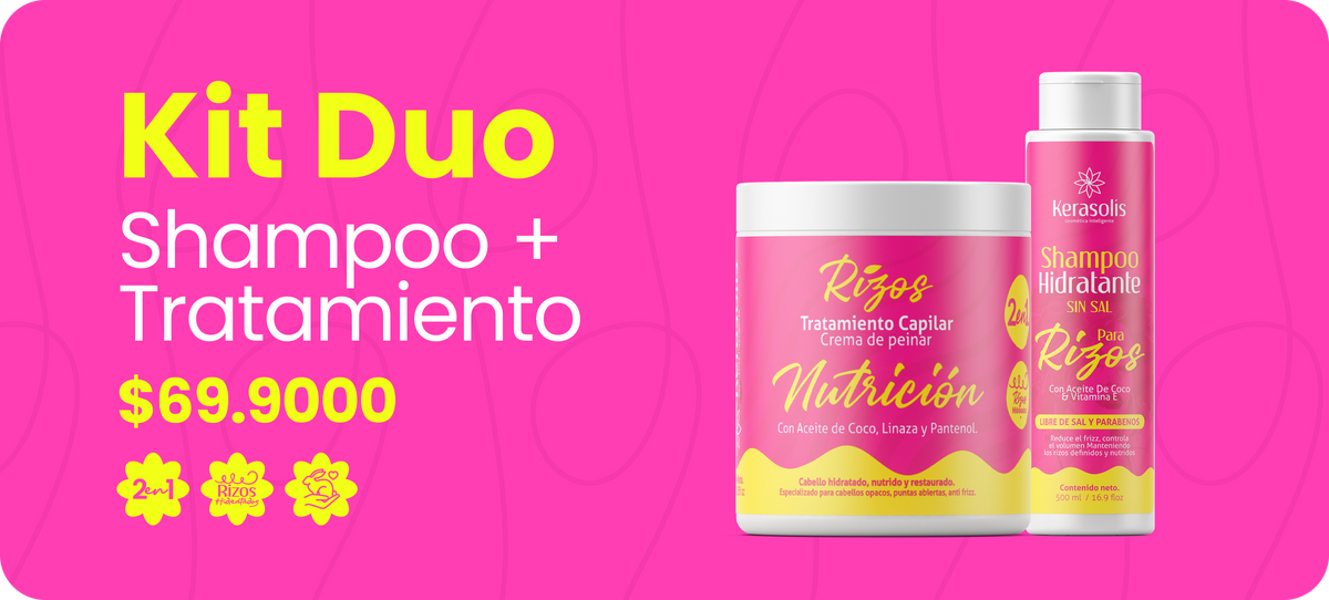 Kit Duo Shampoo + Tratamiento Rizos Nutrición por $69.900.