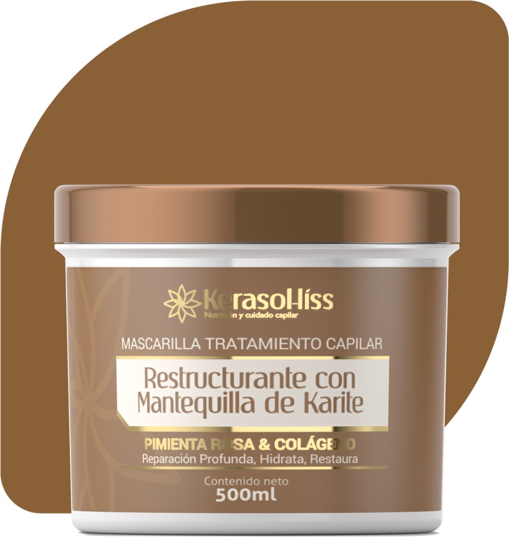 Mascarilla restructurante con mantequilla de karité de 500 mL