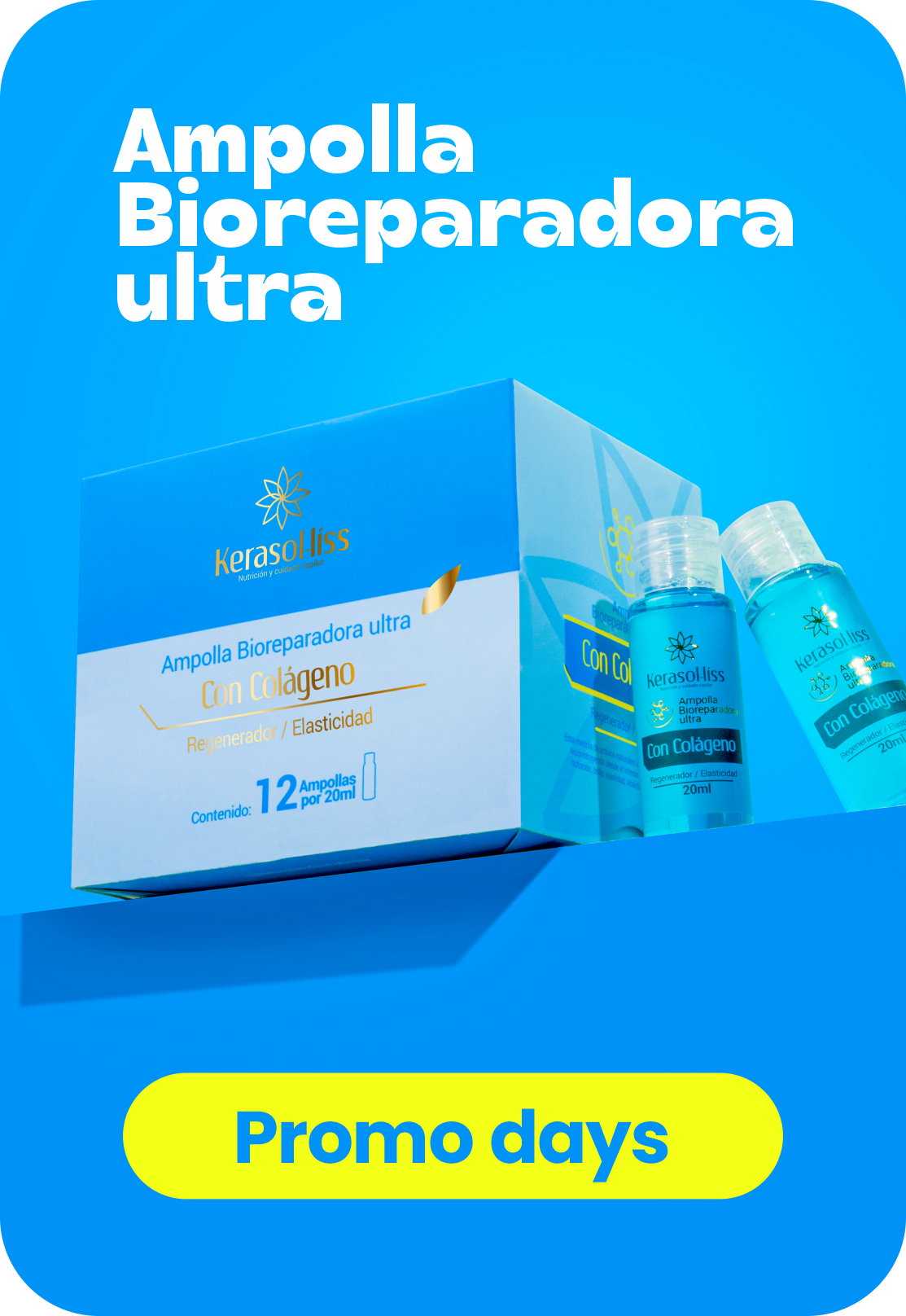 Promo Days: Ampolla Bioreparadora Ultra con colágeno, caja de 12.