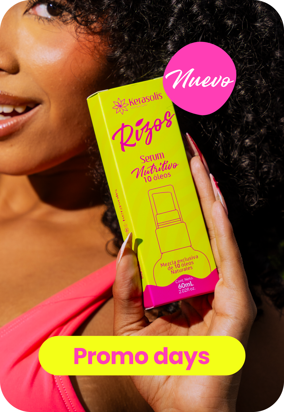 Promo Days: Serum Rizos Nutritivo de 10 óleos, nuevo.