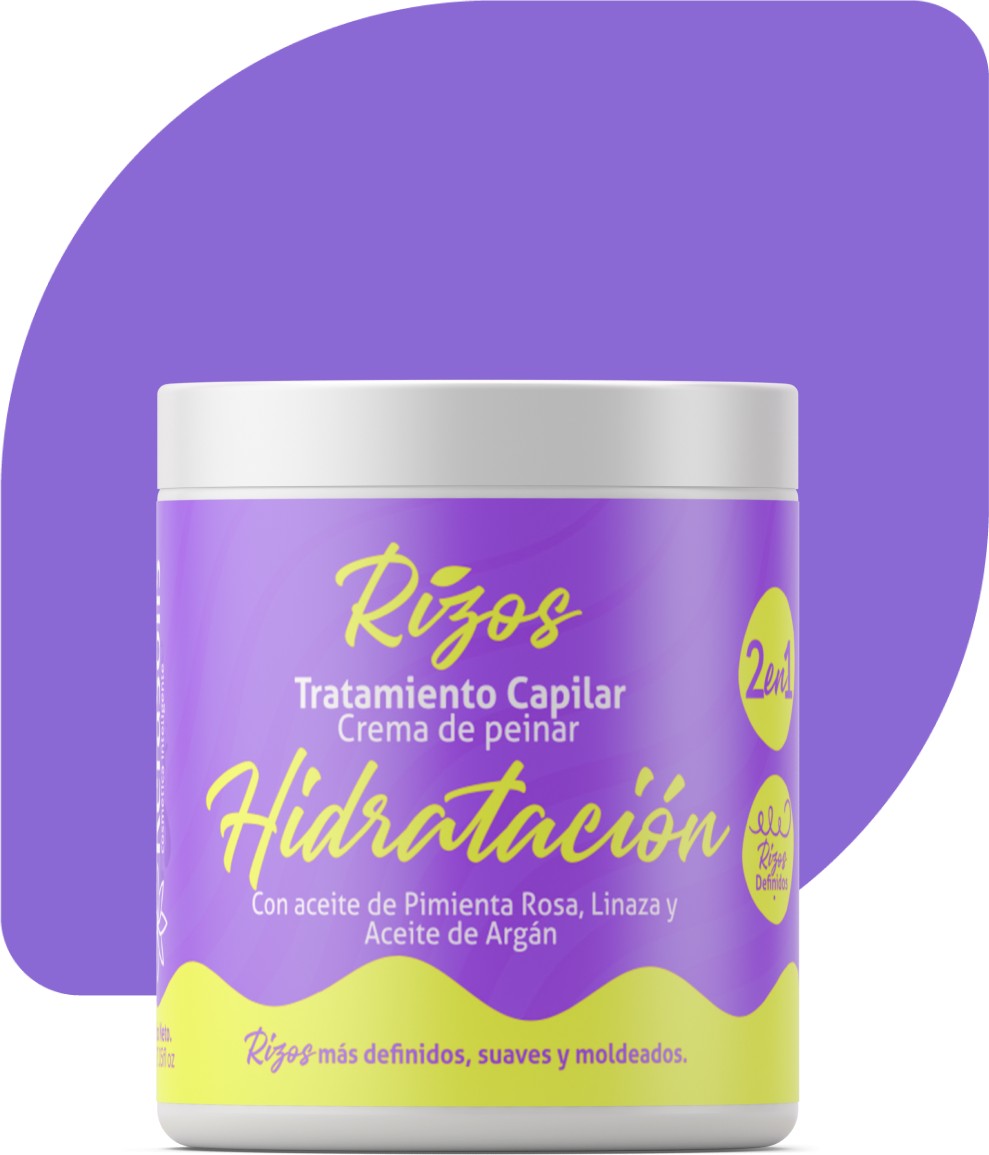 Rizos Hidratación, tratamiento capilar crema para peinar de 800 mL