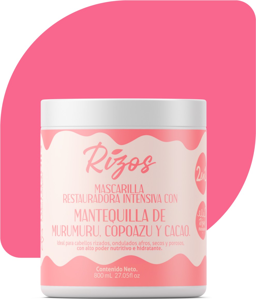 Rizos mascarilla restauradora con mantequilla de murumuru de 800 mL