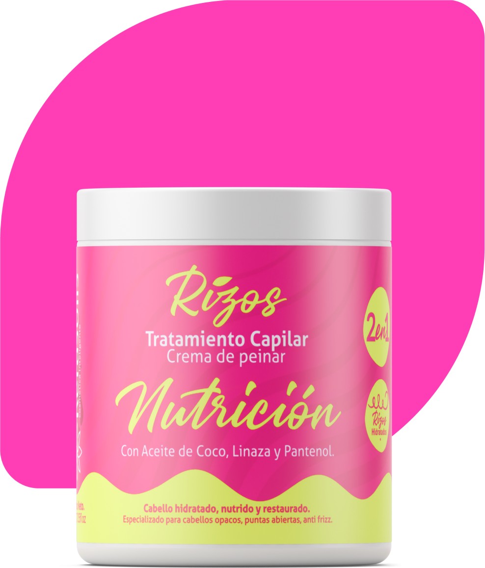 Rizos Nutrición, tratamiento capilar crema para peinar de 800 mL