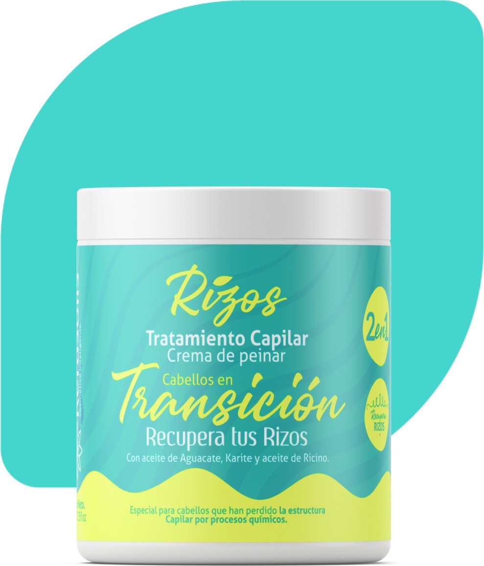 Rizos Transición, tratamiento capilar crema para peinar de 800 mL