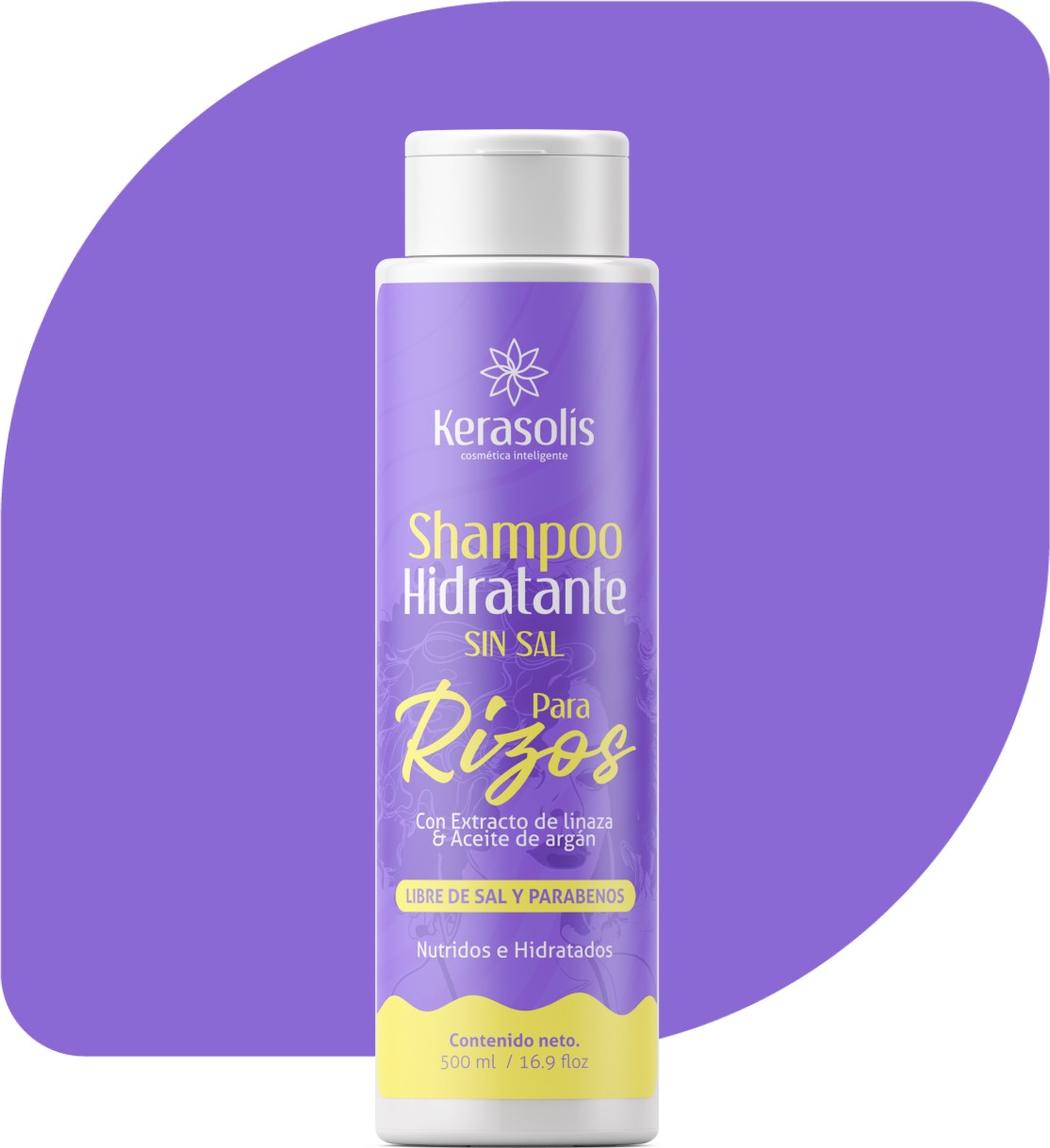 Shampoo Hidratación hidratante sin sal de 500 mL
