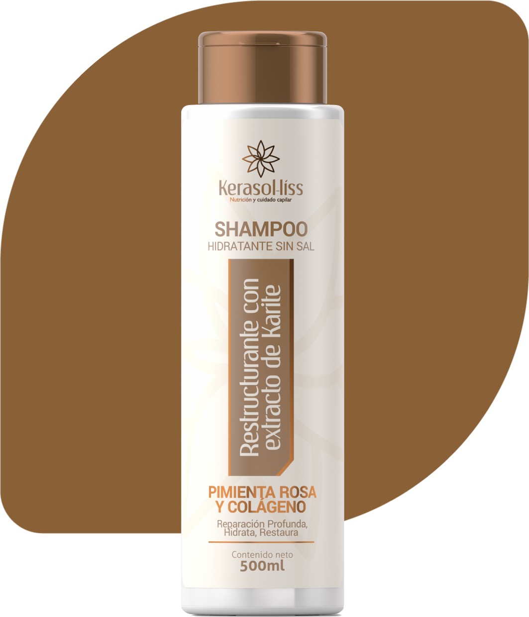 Shampoo restructurante con extracto de karité de 500 mL